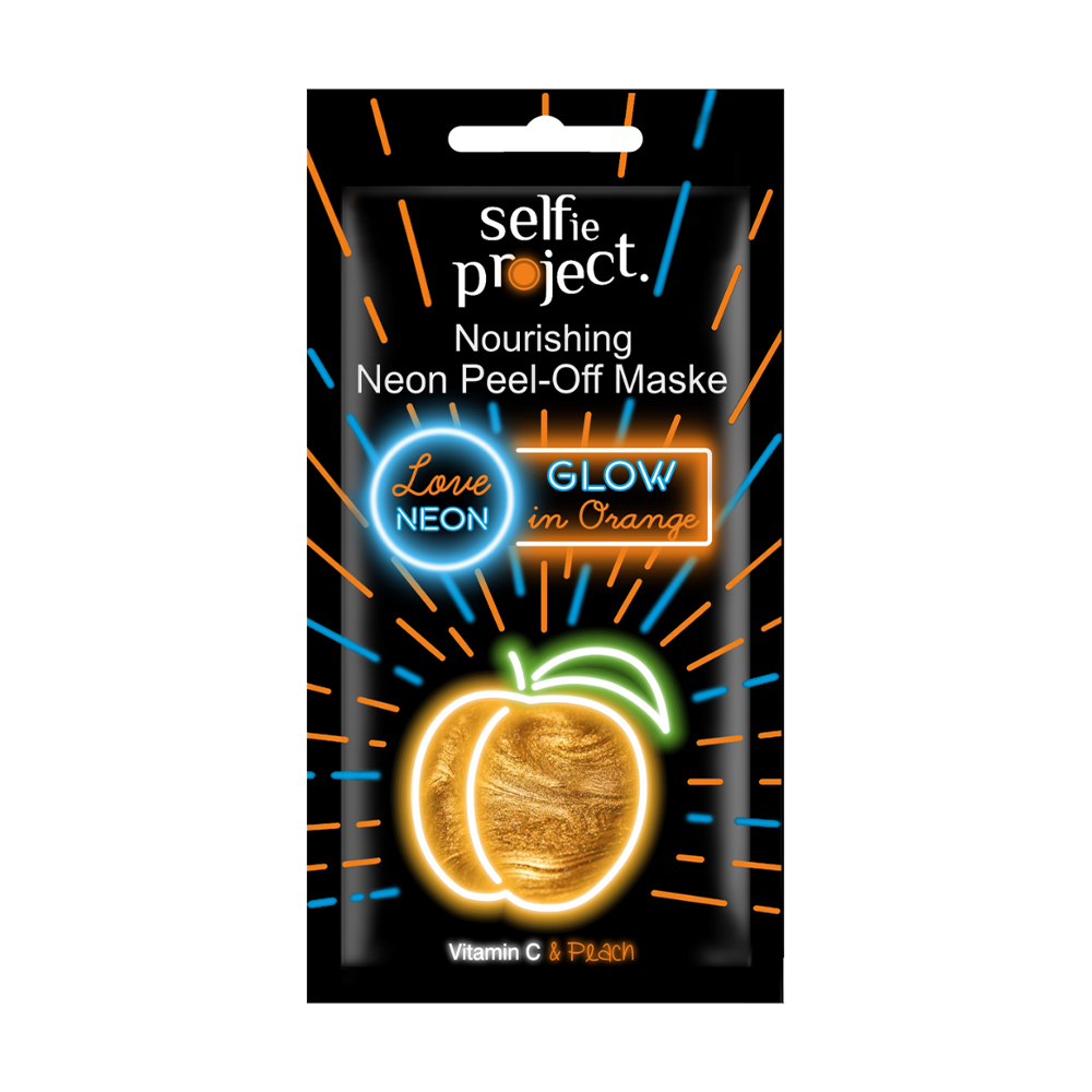 Живильна маска для обличчя Selfie Project Nourishing Peel-Off Mask Glow In Orange, 10 мл